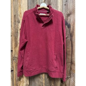 Tommy‎ Bahama Quarter-Zip Pullover Men's L Resort Luxury Comfort Casual Pockets
